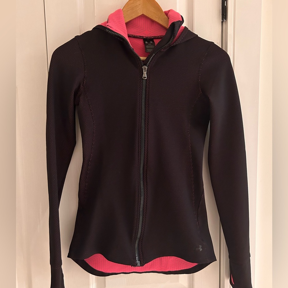 Pink Under Armour Fitted Zip Up